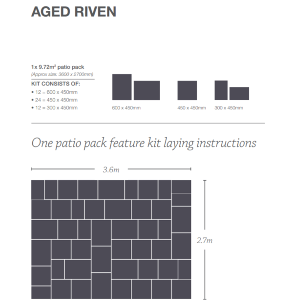 Aged Riven ECO Concrete Paving - Image 2